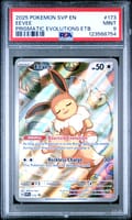 2025 Pokemon Svp En-Sv Black Star Promo Eevee Prismatic Evolutions Elite Trainer Box #173 PSA 9