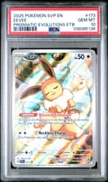 2025 Pokemon Svp En-Sv Black Star Promo Eevee Prismatic Evolutions Etb #173 PSA 10