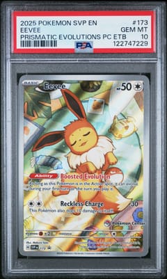 2025 Pokemon Svp En-Sv Black Star Promo Eevee Prismatic Evolutions Pc Etb #173 PSA 10