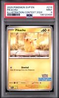 2025 Pokemon Svp En-Sv Black Star Promo Pikachu Illustration Contest 2024 #214 PSA 9