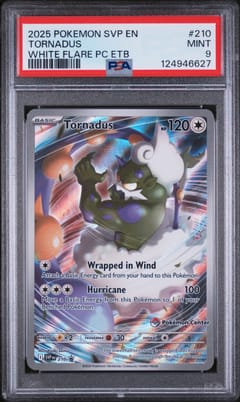 2025 Pokemon Svp En-Sv Black Star Promo Tornadus White Flare Pc Etb #210 PSA 9