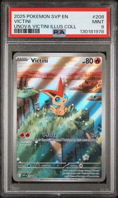 2025 Pokemon Svp En-Sv Black Star Promo Victini Unova Victini Illus Coll #208 PSA 9