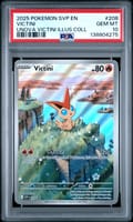 2025 Pokemon Svp En-Sv Black Star Promo Victini Unova Victini Illustration Collection #208 PSA 10