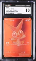 2025 Pokemon White Flare Victini Black White Rare Holo #172/086 CGC 10