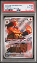 2025 Pokemon Wht En-White Flare Emboar Illustration Rare #098 PSA 10