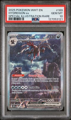 2025 Pokemon Wht En-White Flare Hydreigon Ex Special Illustration Rare #169 PSA 10