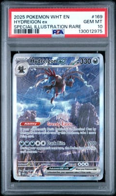 2025 Pokemon Wht En-White Flare Hydreigon Ex Special Illustration Rare #169 PSA 10