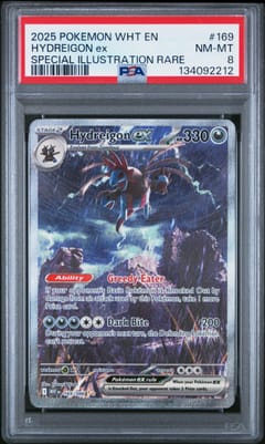 2025 Pokemon Wht En-White Flare Hydreigon Ex Special Illustration Rare #169 PSA 8