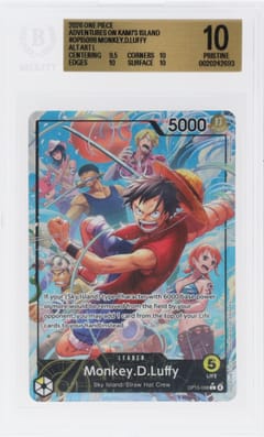 2026 One Piece Card Game Adventures on KAMI's Island Monkey.D.Luffy ALT ART L #OP15098 BGS 10  Pristine