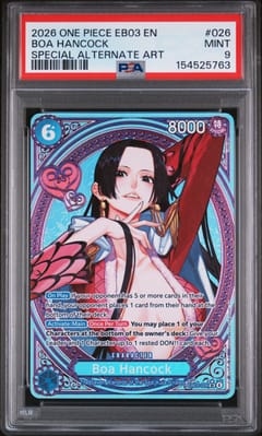 2026 One Piece Eb03-Extra Booster -One Piece Heroines Edition- Boa Hancock Special Alternate Art #026 PSA 9
