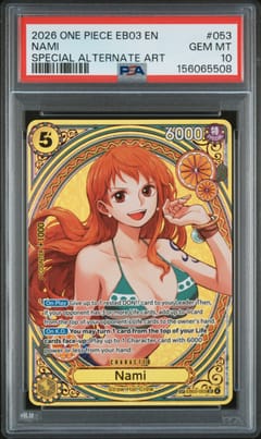 2026 One Piece Eb03-Extra Booster -One Piece Heroines Edition- Nami Special Alternate Art #053 PSA 10