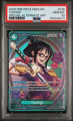 2026 One Piece Eb03-Extra Booster -One Piece Heroines Edition- Tashigi Special Alternate Art #018 PSA 10