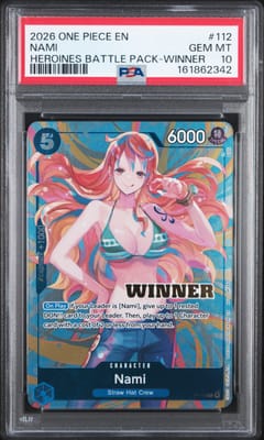 2026 One Piece Heroines Battle Pack Nami Winner #112 PSA 10