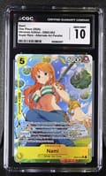 2026 One Piece Heroines Edition (EB-03) Nami (Borderless) Alt Art #EB03-053 CGC 10