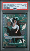 2026 One Piece Op14-Eb04-The Azure Sea's Seven Dracule Mihawk Special Alternate Art #030 PSA 10