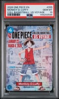 2026 One Piece Promos Monkey D. Luffy One Piece College Basketball: Us Voyage #055 PSA 10