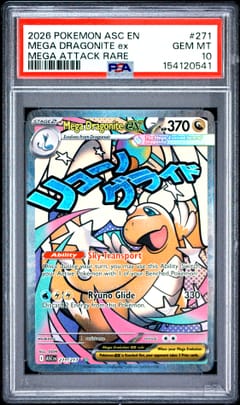 2026 Pokemon Asc En-Ascended Heroes Mega Dragonite Ex Mega Attack Rare #271 PSA 10