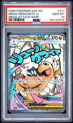 2026 Pokemon Asc En-Ascended Heroes Mega Dragonite Ex Mega Attack Rare #271 PSA 10