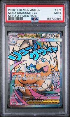 2026 Pokemon Asc En-Ascended Heroes Mega Dragonite Ex Mega Attack Rare #271 PSA 9