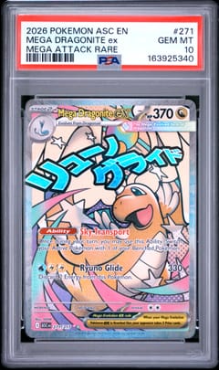 2026 Pokemon Asc En-Ascended Heroes Mega Dragonite Ex Mega Attack Rare #271 PSA 10