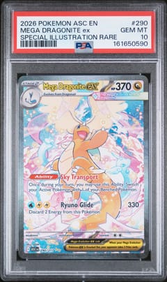 2026 Pokemon Asc En-Ascended Heroes Mega Dragonite Ex Special Illustration Rare #290 PSA 10