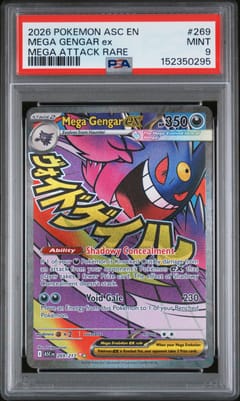 2026 Pokemon Asc En-Ascended Heroes Mega Gengar Ex Mega Attack Rare #269 PSA 9