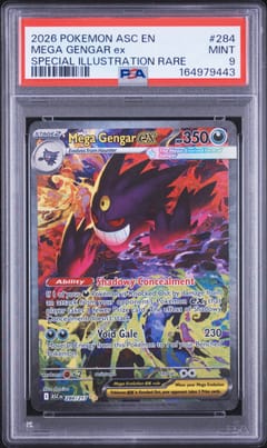 2026 Pokemon Asc En-Ascended Heroes Mega Gengar Ex Special Illustration Rare #284 PSA 9
