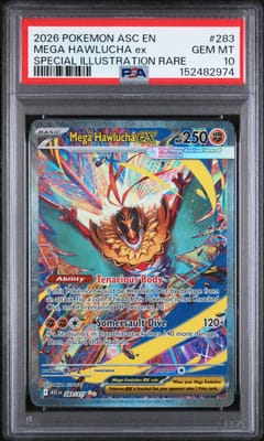 2026 Pokemon Asc En-Ascended Heroes Mega Hawlucha Ex Special Illustration Rare #283 PSA 10