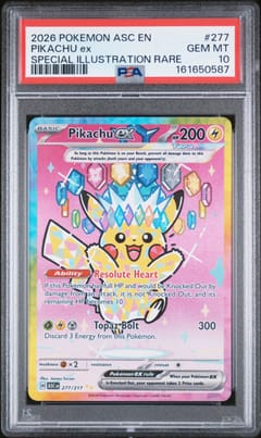 2026 Pokemon Asc En-Ascended Heroes Pikachu Ex Special Illustration Rare #277 PSA 10