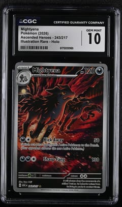 2026 Pokemon Ascended Heroes - ASC EN Mightyena Illustration Rare Holo #243/217 CGC 10