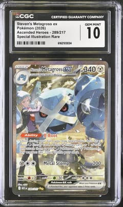2026 Pokemon Ascended Heroes - ASC EN Steven's Metagross ex Special Illustration Rare (Holo) #289/217 CGC 10