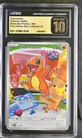 2026 Pokemon Black Star Promos - Mega Evolution MEP EN Charmander First Partner Illustration Collection Series 1 #038 CGC 10  Pristine
