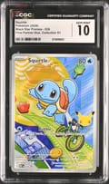 2026 Pokemon Black Star Promos - Mega Evolution MEP EN Squirtle First Partner Illustration Collection Series 1 #039 CGC 10