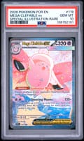 2026 Pokemon Por En-Perfect Order Mega Clefable Ex Special Illustration Rare #119 PSA 10