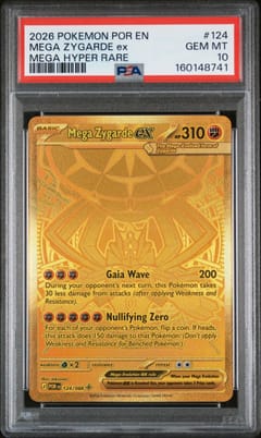2026 Pokemon Por En-Perfect Order Mega Zygarde Ex Mega Hyper Rare #124 PSA 10